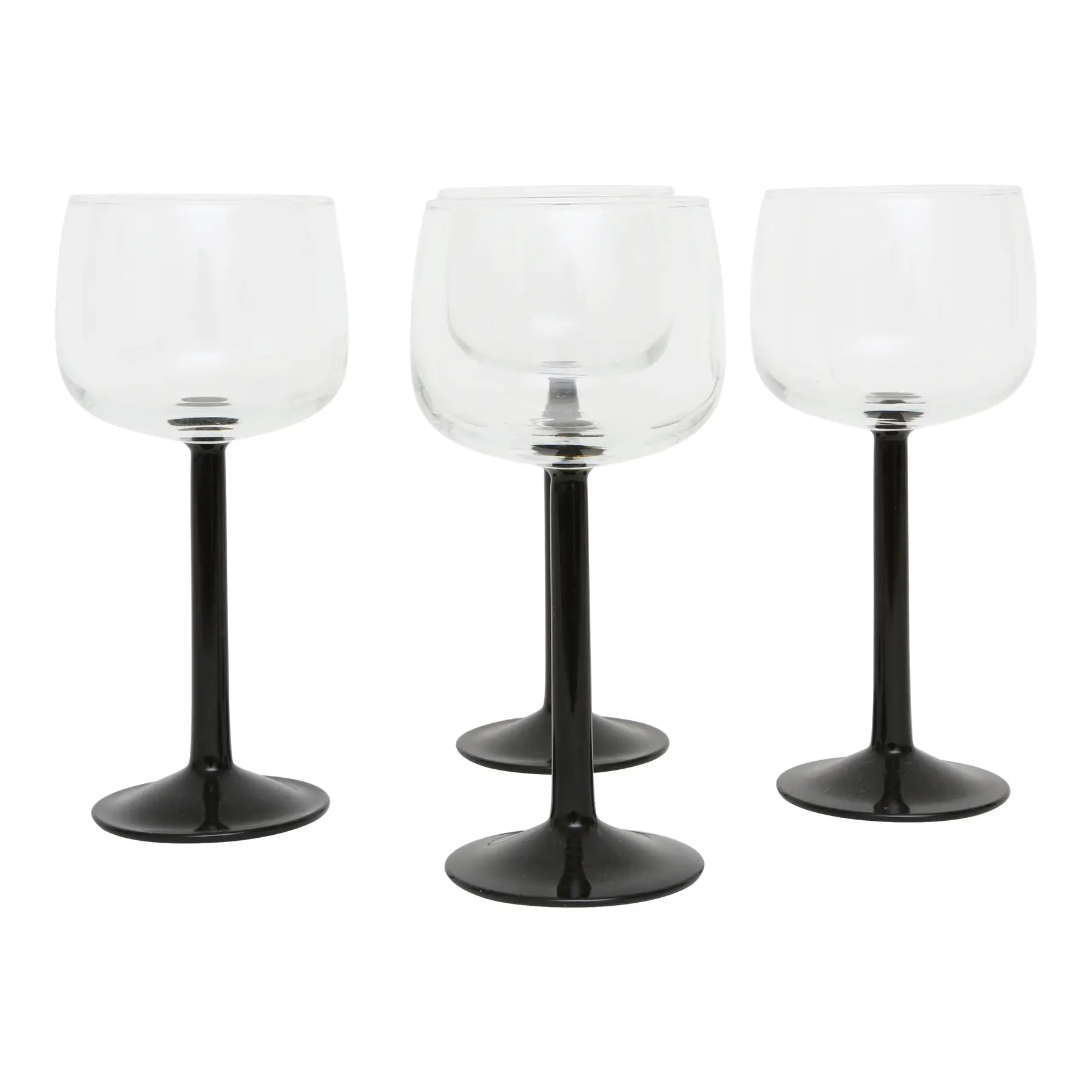 Vintage Luminarc French Black Stem Glass – LIBBY & MY