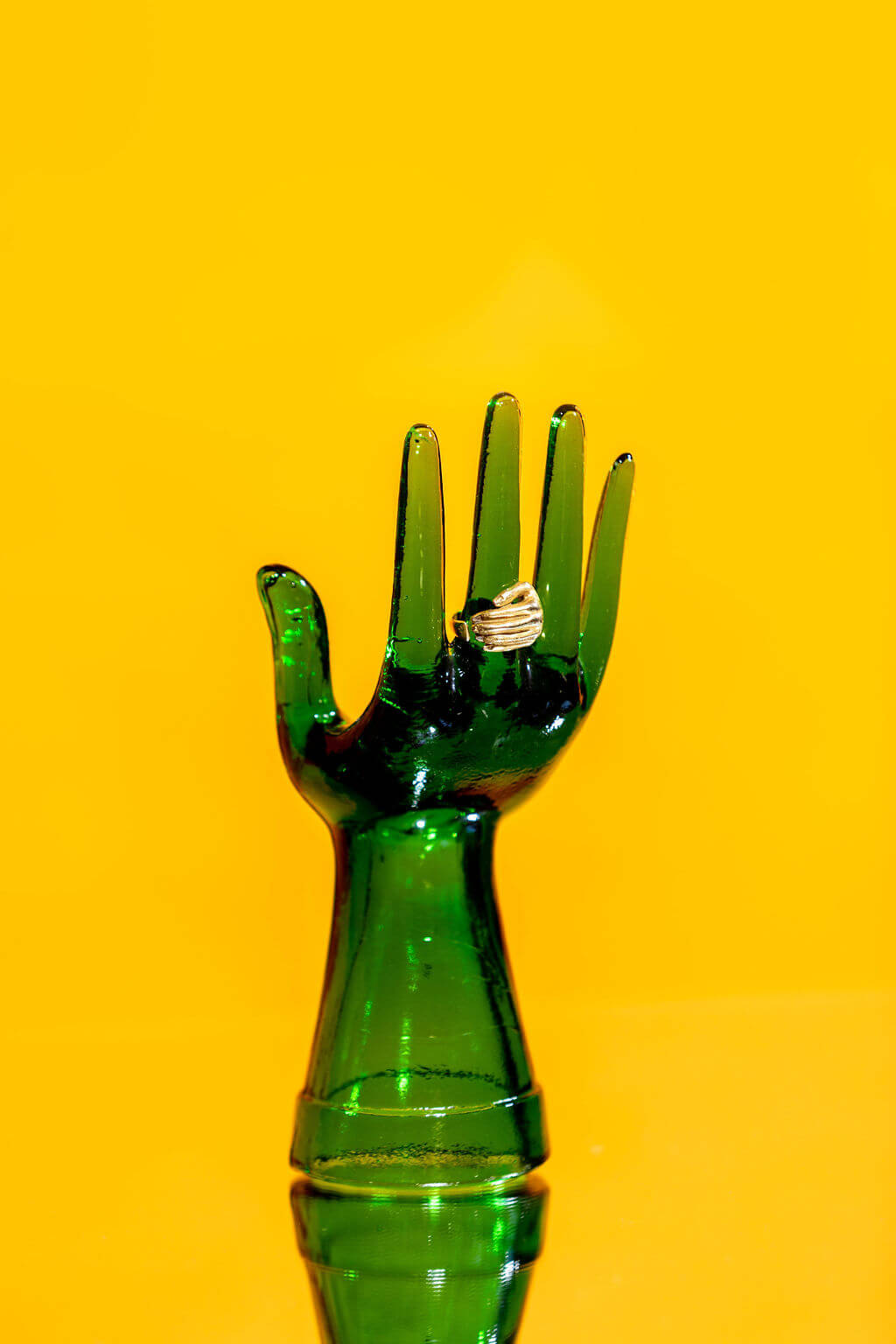 Gold Adjustable Hand Ring – LIBBY MY - Main Image